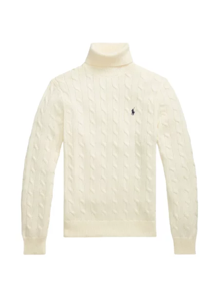 Tricou polo Polo Ralph Lauren cu glugă cu blană cu broderie roșu