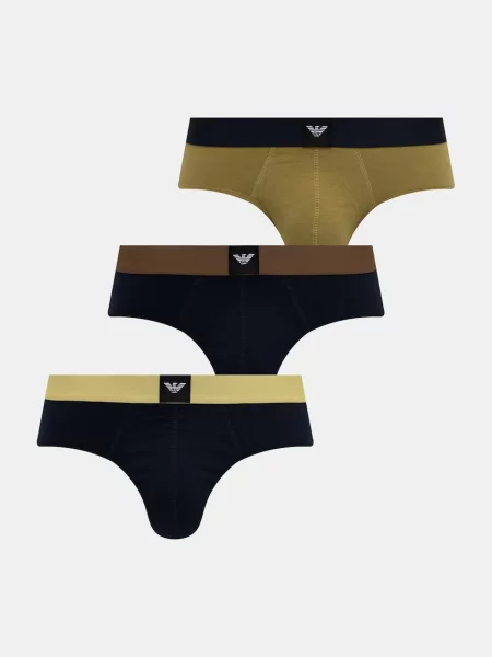 Emporio Armani Underwear slipy z bawełną granatowy