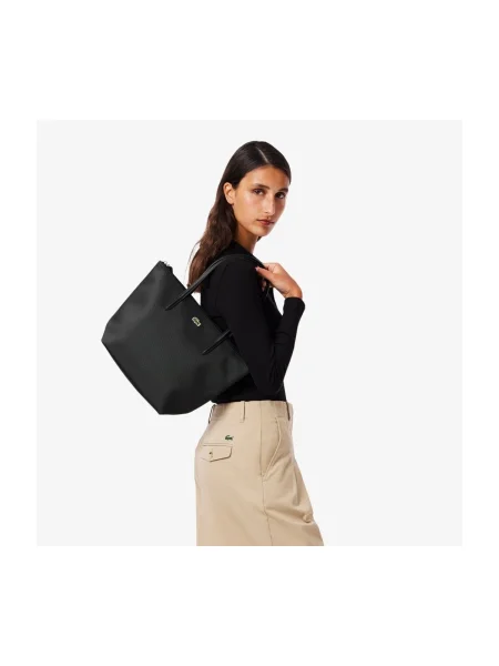 Geanta crossbody Lacoste negru