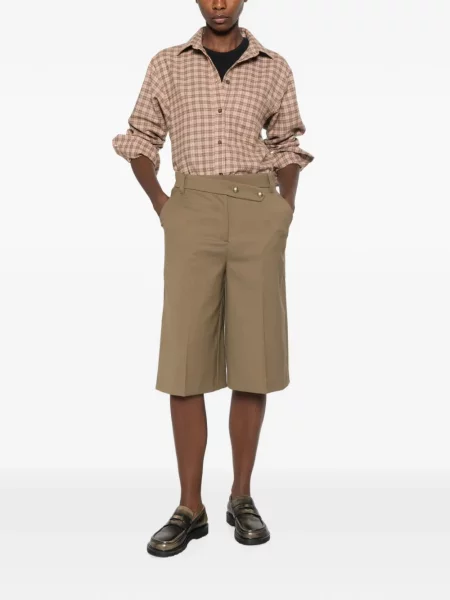 Pantaloni scurți Pinko asimetrice maro