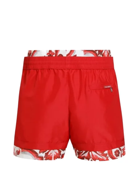 Slip de baie Dolce & Gabbana cu imagine roșu