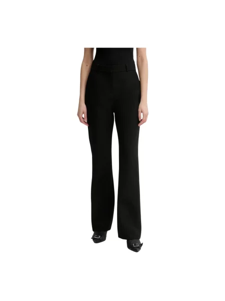Coperni spodnie Boyfriend proste high waist czarny