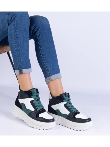 Sneakerși D/ceo cu platformă alb