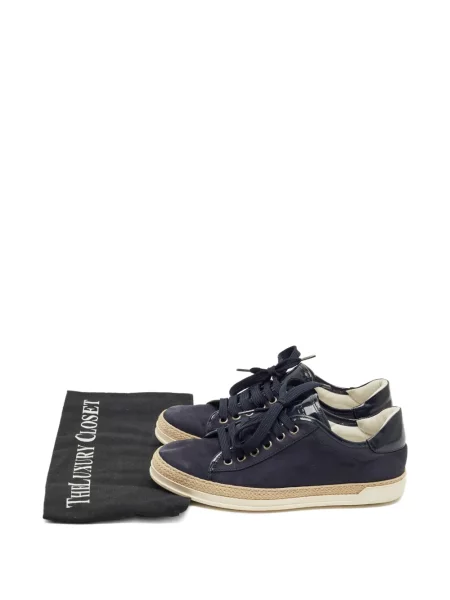 Šněrovací kožené tenisky Tod's modré