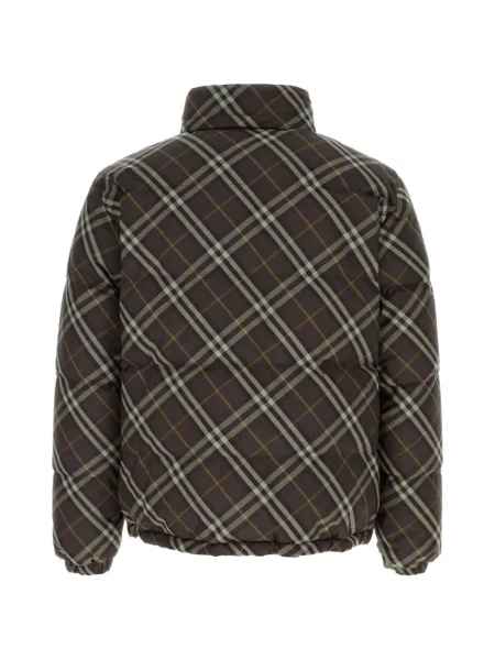 Palton Burberry în carouri maro