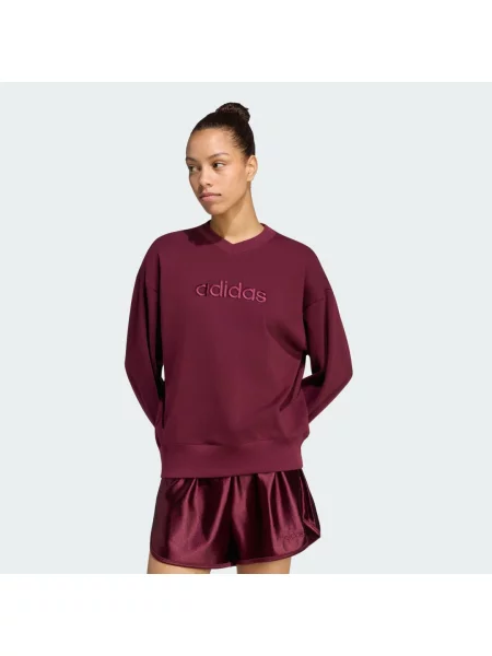 Saténová mikina Seasonal Essentials Satin V-Neck