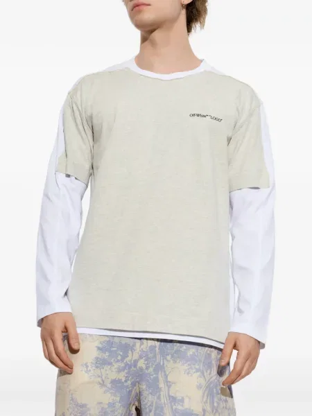 Tricou Off-white cu imagine alb