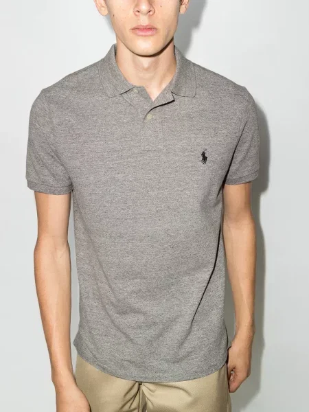 Поло тениска Polo Ralph Lauren бродирана синьо