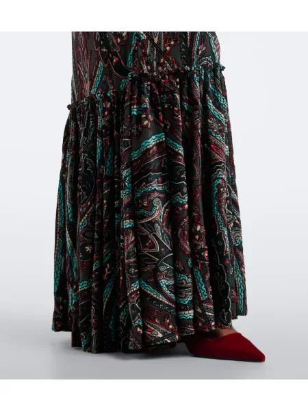 Rochie Etro cu broderie cu model paisley