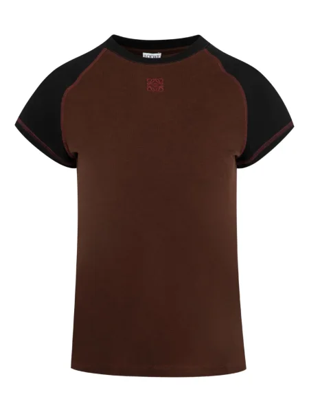Tricou Loewe cu broderie maro