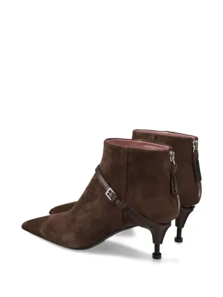 Botine Premiata cu cataramă maro