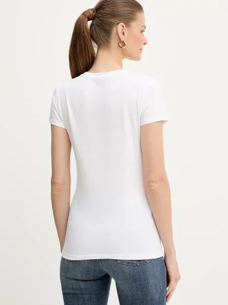 Armani Exchange tricou din alb