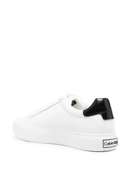 Δερμάτινα sneakers Calvin Klein λευκό
