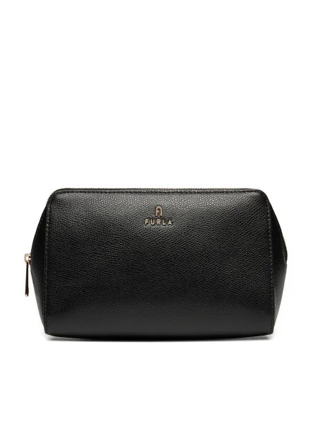 Smink táska Furla Camelia L Cosmetic Case fekete