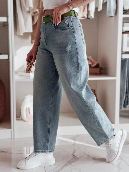 Spodnie jeansowe baggy WIDELEGS Dstreet niebieskie