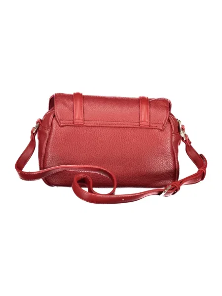 Lniana torebka crossbody Valentino By Mario Valentino czerwona