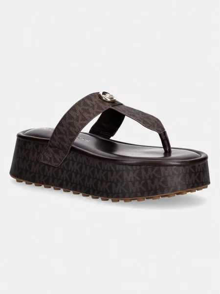 MICHAEL Michael Kors japonke Koya Flip Flop rjava