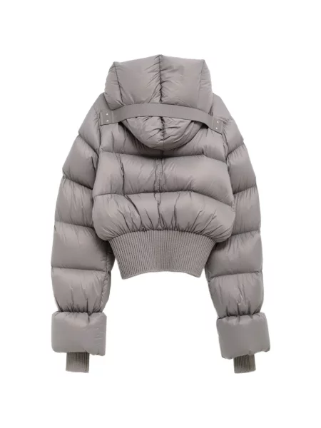 Geacă Rick Owens cu glugă gri