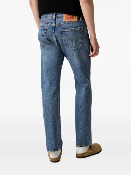 Decupat pantaloni scurți din denim Levi's® zdrențuiți cu talie înaltă albastru