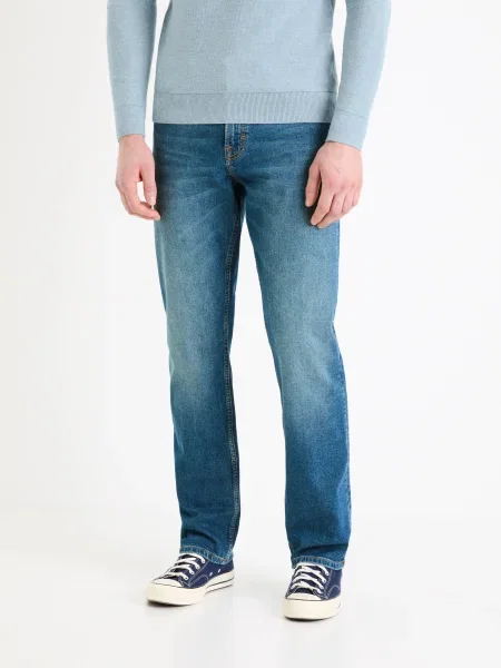 Blugi drepți Celio albastru