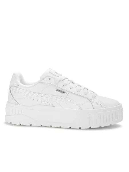 Buty sportowe platformy skóra Puma KARMEN II białe