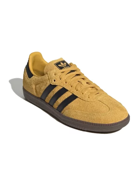 Sneakersy Adidas Originals skórzane żółte