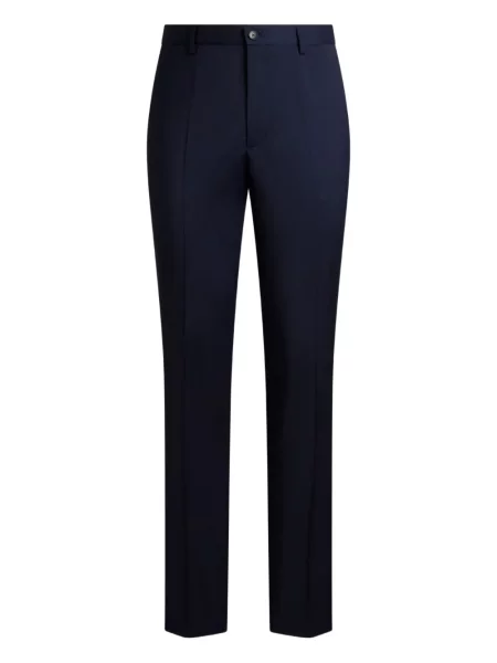 Pantaloni Etro de lână albastru