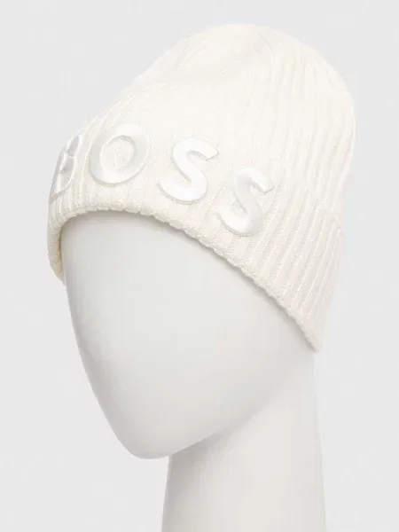 BOSS beanie kapa volnena Lara_hat bež