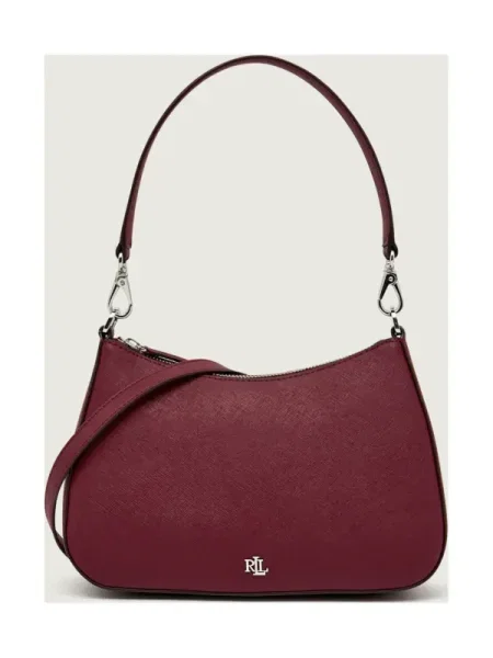 Rucsac Lauren Ralph Lauren din piele bordo