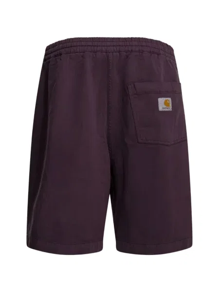 Su raišteliu šortai Carhartt Wip su autografu violetinė
