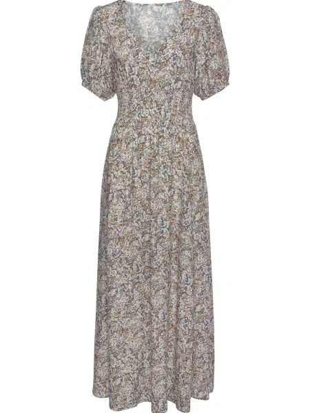 VIVANCE Rochie maro portocaliu / albastru bej