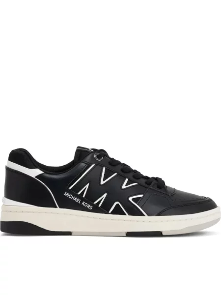 Sneakersy Michael Kors sznurowane skórzane czarne