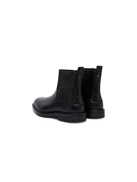 Členková obuv Tommy Hilfiger Cleated Hilfiger Brush Wl Chel čierna