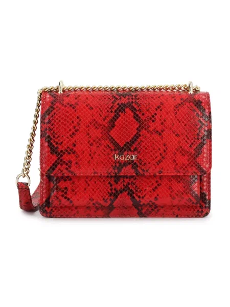 Torebka skórzana Kazar skórzana czerwona