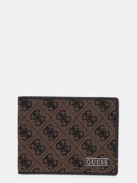 GUESS Portofel BOSTON / negru maro