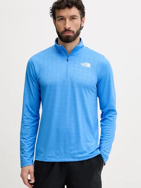 The North Face hanorac de antrenament pentru bărbați PENTADOME EMBOSSED albastru