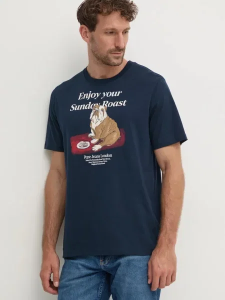 Tricou Pepe Jeans albastru