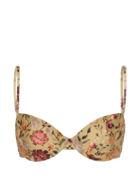 Top Agua By Agua Bendita cu model floral galben