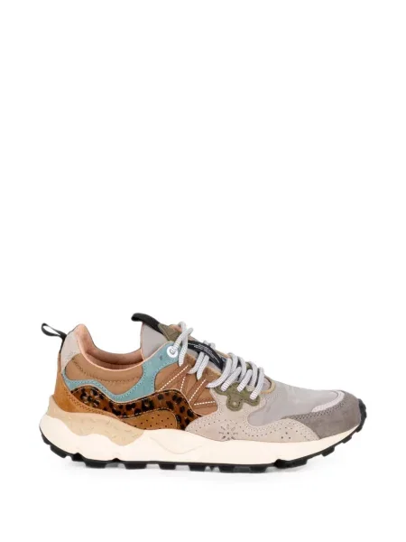 Sneakerși Flower cu model floral cu imagine gri