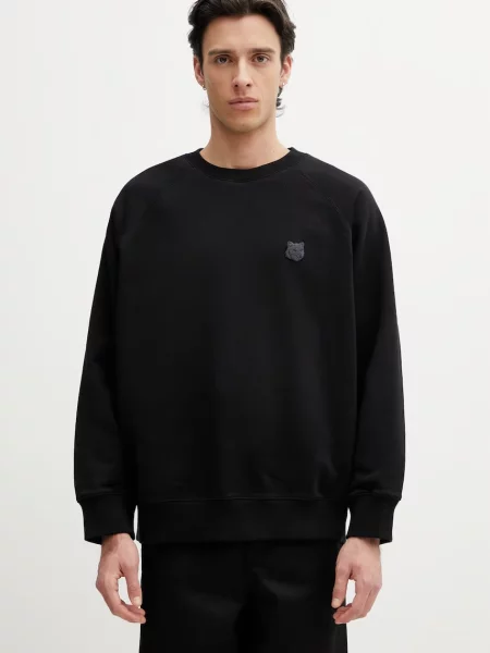Maison Kitsuné Fox Head hanorac oversized din pentru bărbați