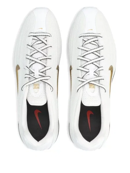 Sweter Nike zamszowy plisowany z nadrukiem brązowy