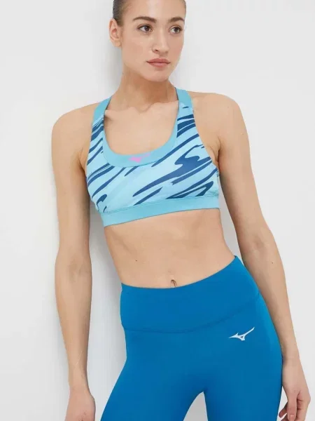 Sportovní podprsenka Mizuno Alpha Graphic růžová