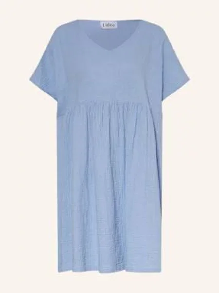 Lidea Sukienka Plażowa Sports Club Z Muślinu blau