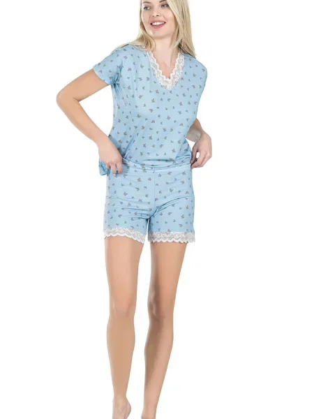 Женская пижама блакитна