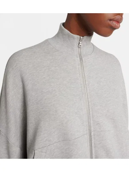 Hanorac Dries Van Noten din jerseu gri