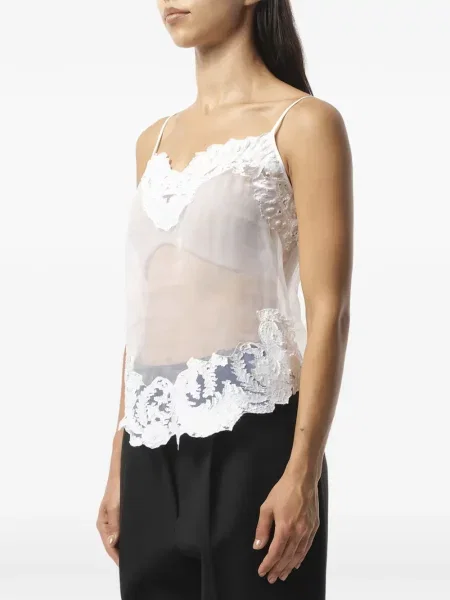 Top Givenchy din dantelă alb