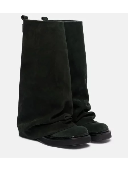 Botine The Attico din piele negru