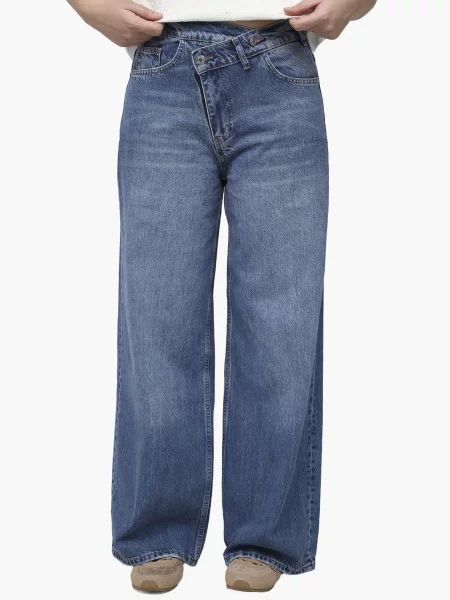 Широкі джинси YUKI блакитний