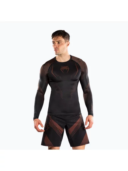 Tricou cu mânecă lungă Venum cu mâneci lungi negru