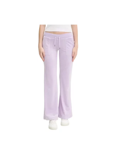 Spodnie dresowe Juicy Couture fioletowe